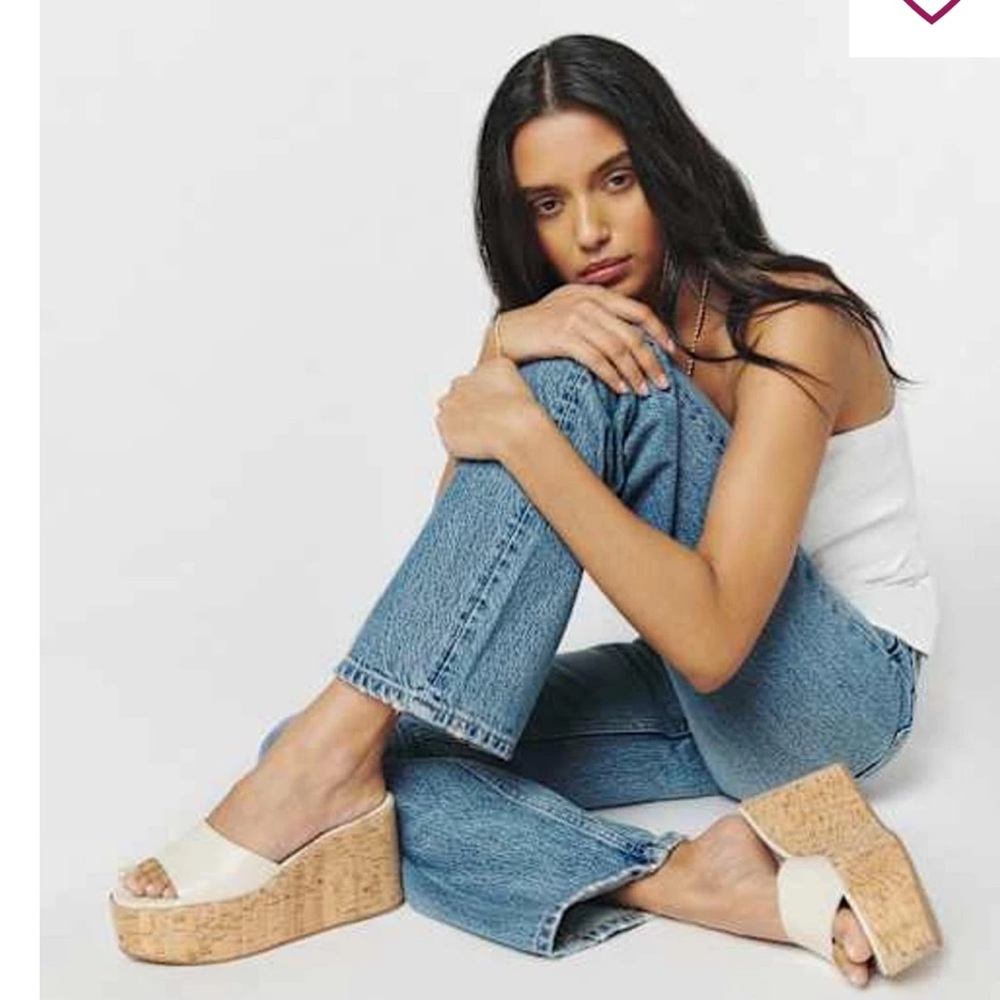 Reformation Jordan Wedge Sandals